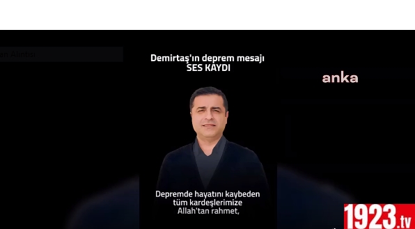 demirtaş baş sağlığı mesajı depremzedeler